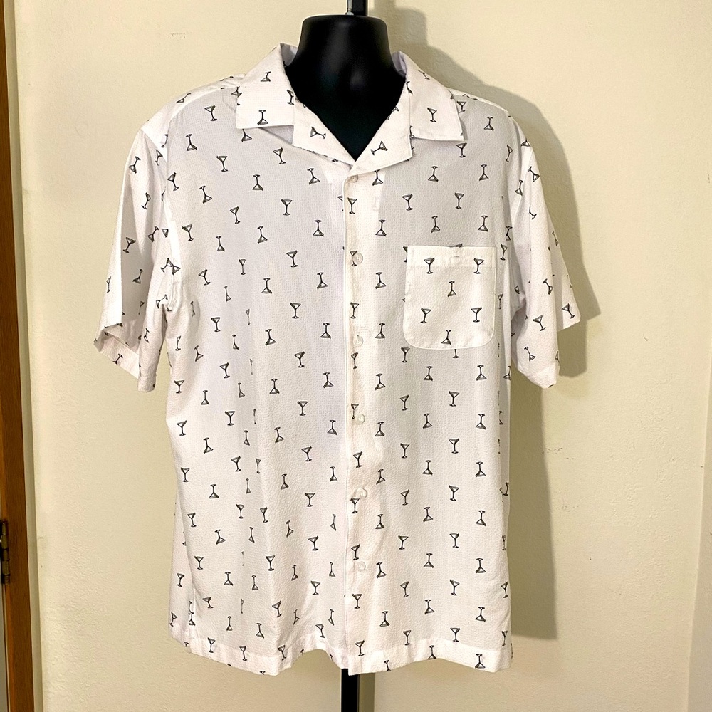 Martini glass Hagger camp style shirt